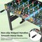 37" Kids Foosball Table 2-in-1 Game with Anti-Slip Handles and Detachable Legs
